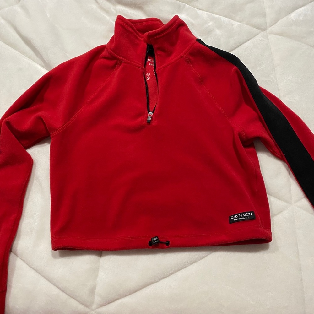 Calvin Klein quarter zip performance sweater